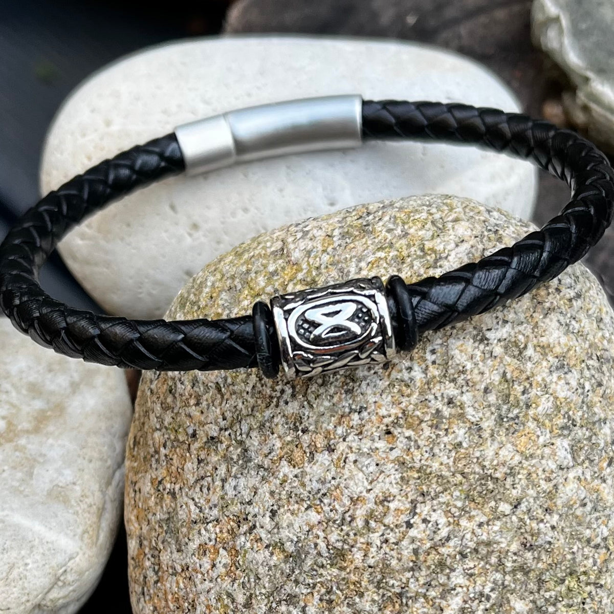 Bracelet Viking En Acier Inoxydable Avec Boîte En Bois | Dark Label