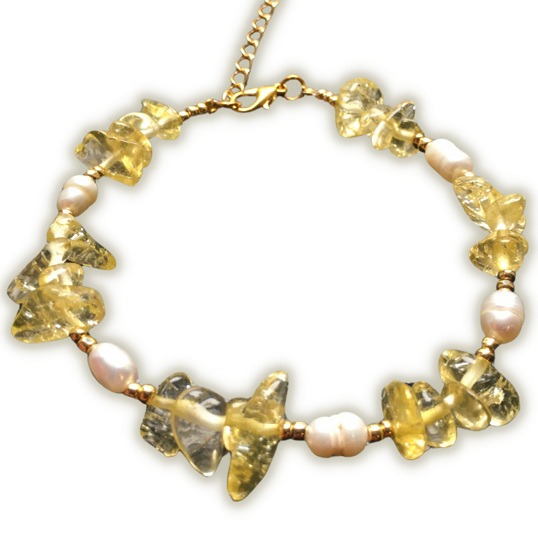 Bracelet feminin Vaïana citrine