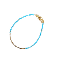 Charger l&#39;image dans la galerie, Parure Jasmine bracelet collier turquoise