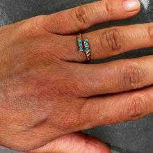 Charger l&#39;image dans la galerie, Bague waterproof avec 6 pierres bleues