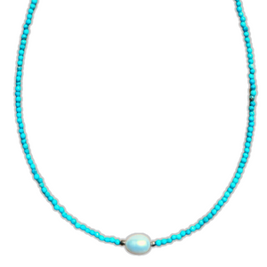 Collier turquoise eau douce