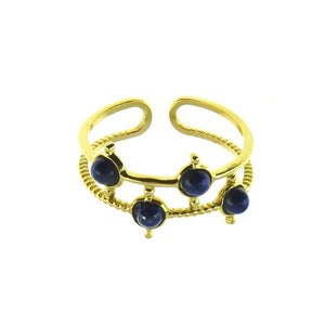 bague pierres bleues pour femmes lapis azuli