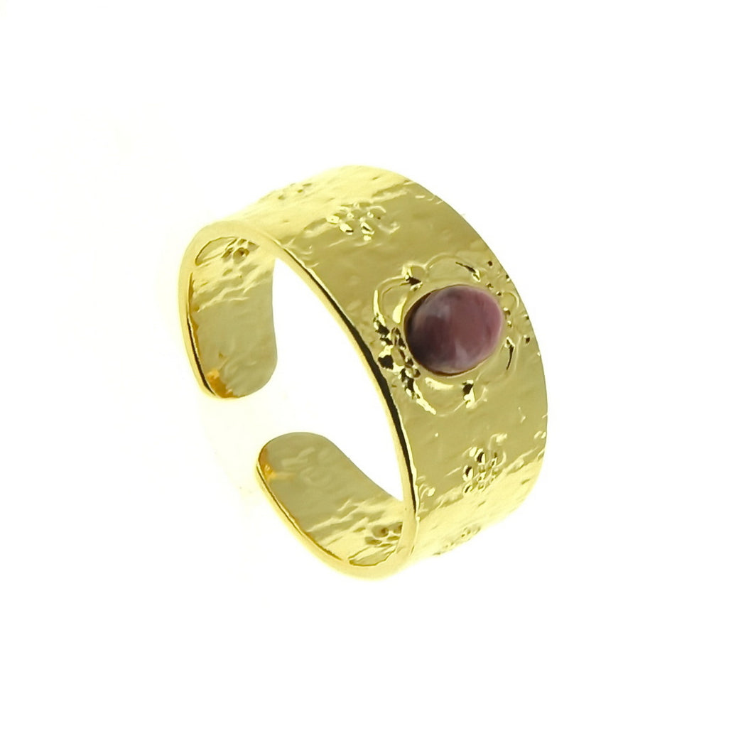 Bague Géraldine rhodonite