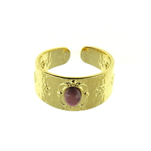 Bague Géraldine rhodonite