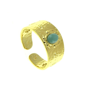 Bague Géraldine amazonite