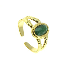 Charger l&#39;image dans la galerie, Bague Megan jade africaine