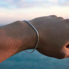 Charger l&#39;image dans la galerie, bracelet acier inoxydable argentté couple 